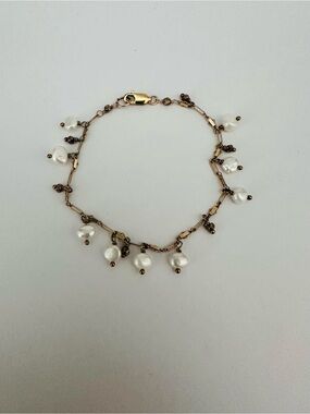 Freshwater Pearl Charm Bracelet